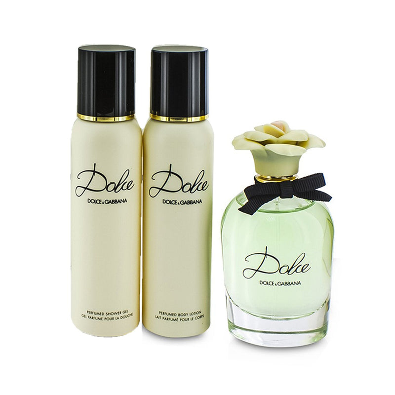 Dolce & Gabbana Dolce Coffret: Eau De Parfum Spray 75ml/2.5oz + Body Lotion 100ml/3.3oz + Shower Gel 100ml/3.3oz 