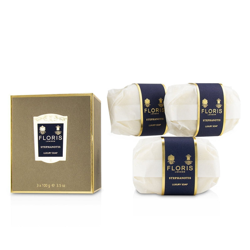 Floris Stephanotis Luxury Soap  3x100g/3.5oz