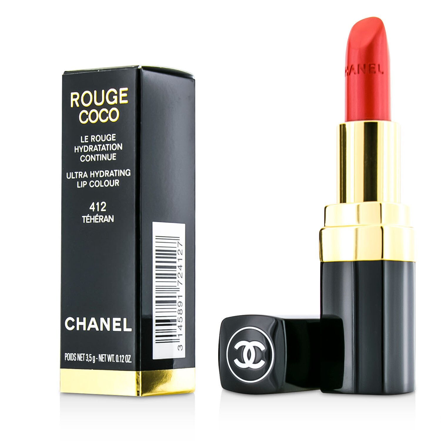 Chanel Rouge Coco Ultra Hydrating Lip Colour - # 412 Teheran 3.5g