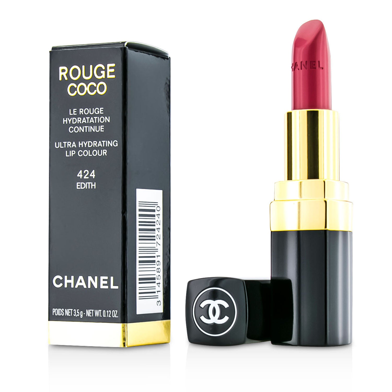Chanel Rouge Coco Ultra Hydrating Lip Colour - # 424 Edith 3.5g