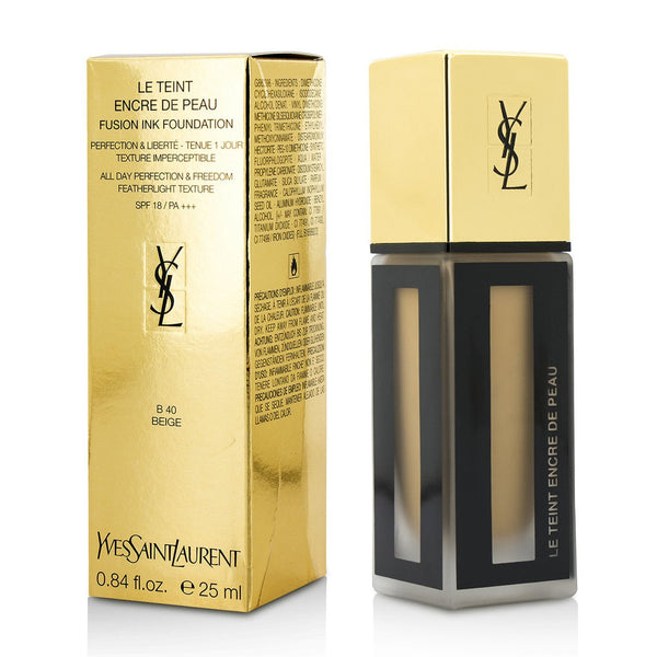 Yves Saint Laurent Le Teint Encre De Peau Fusion Ink Foundation SPF18 - # B40 Beige 
