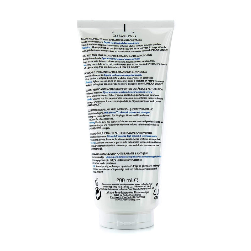 La Roche Posay Lipikar Baume AP+ Lipid-Replenishing Balm Anti-Irritation Anti-Scratching  200ml/6.76oz