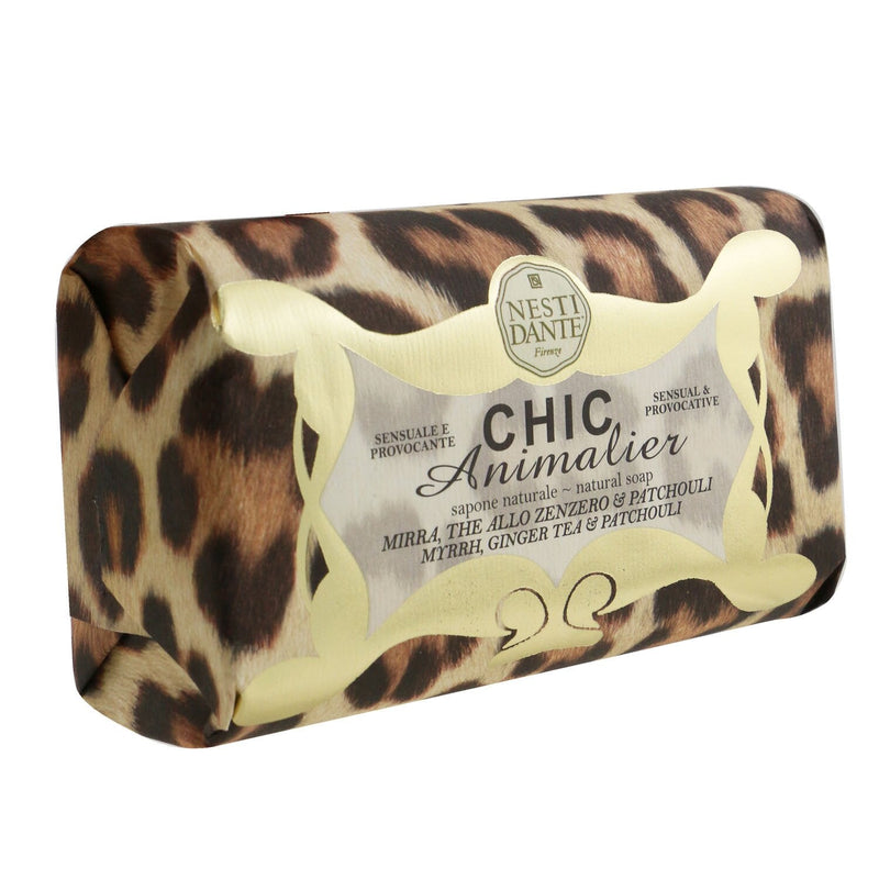 Nesti Dante Chic Animalier Natural Soap - Myrrh, Ginger Tea & Patchouli 