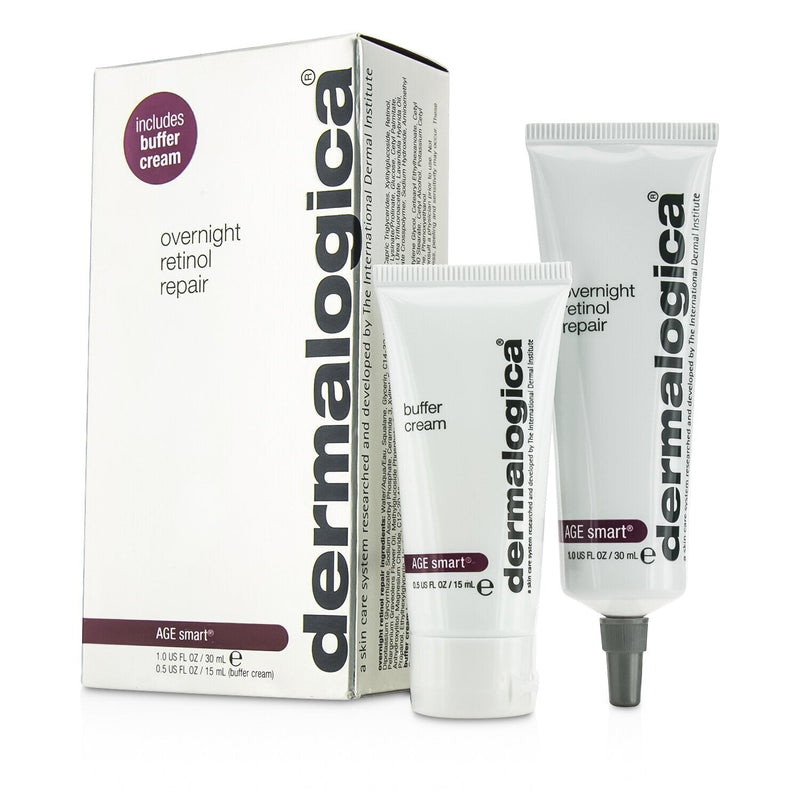 Dermalogica Age Smart Set: Overnight Retinol Repair 30ml + Buffer Cream 15ml  2pcs