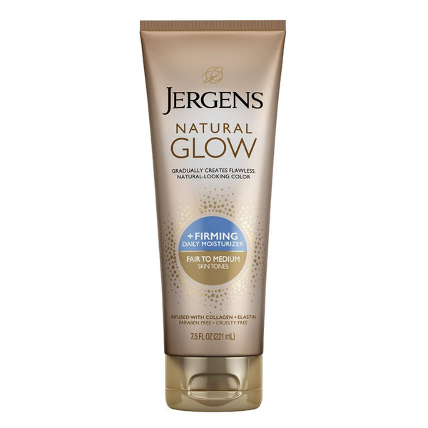 Jergens Natural Glow Skin Firming Moisturiser 221ml - Fair To Medium