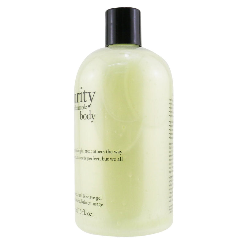 Philosophy Purity Made Simple For Body 3-in-1 Shower, Bath & Shave Gel 