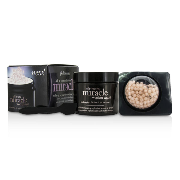 Philosophy Ultimate Miracle Worker Night: Night Cream 50ml + Night Serum 10ml 