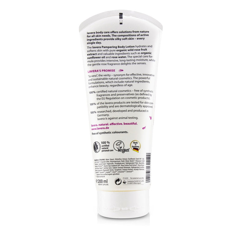 Lavera Organic Wild Rose Pampering Body Lotion 