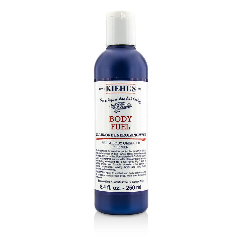 Kiehl's Body Fuel All-In-One Energizing Wash Hair & Body Cleanser for Men  250ml/8.4oz