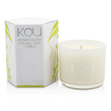 iKOU Eco-Luxury Aromacology Natural Wax Candle Glass - Happiness (Coconut & Lime) 