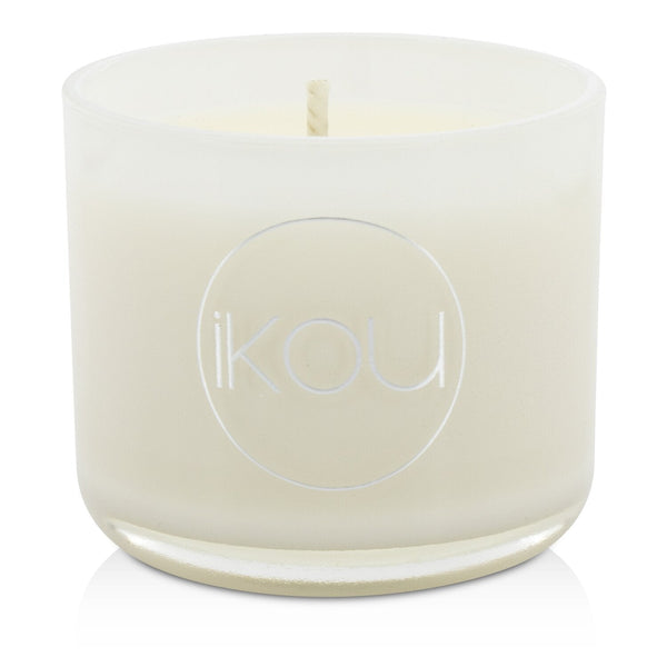 iKOU Eco-Luxury Aromacology Natural Wax Candle Glass - Zen (Green Tea & Cherry Blossom) 