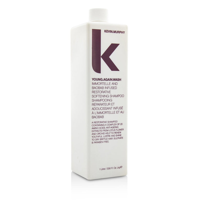 Kevin.Murphy Young.Again.Wash (Immortelle and Baobab Infused Restorative Softening Shampoo - To Dry Brittle Hair) 