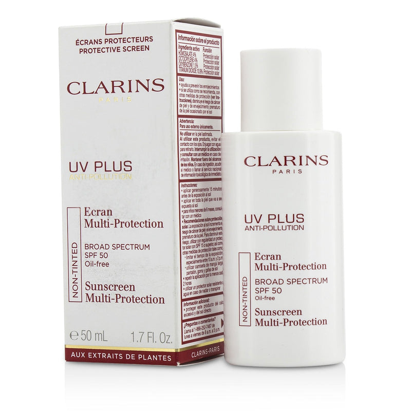 Clarins UV Plus Anti-Pollution Sunscreen Multi-Protection SPF 50 - Non Tinted  50ml/1.7oz