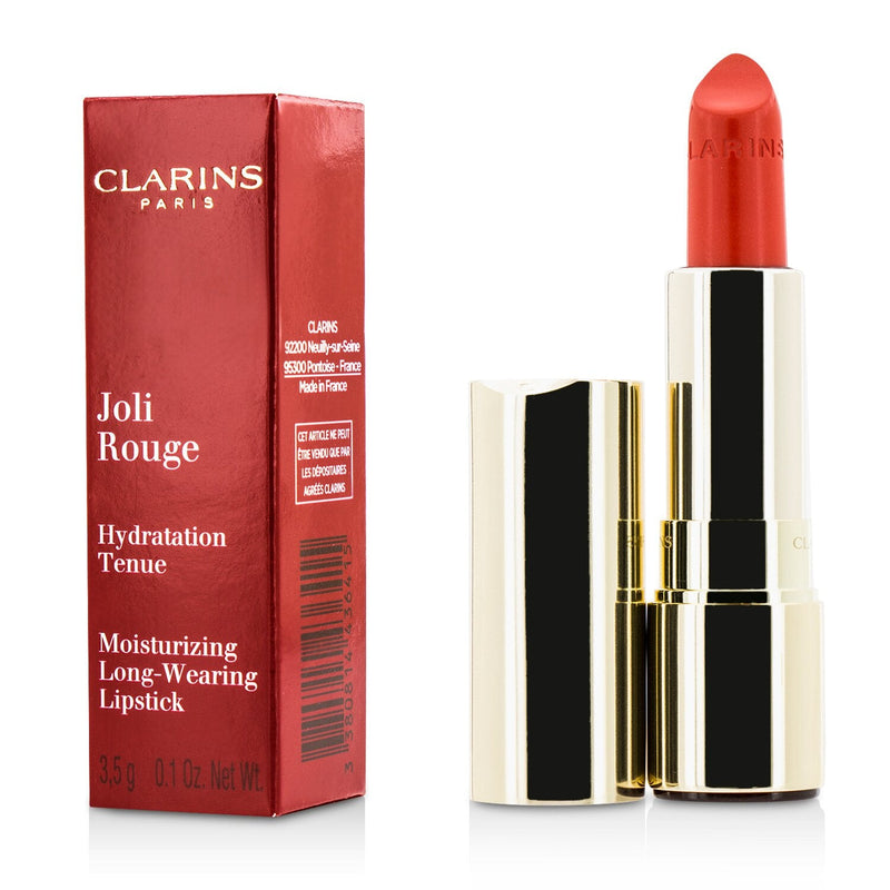 Clarins Joli Rouge (Long Wearing Moisturizing Lipstick) - # 741 Red Orange 