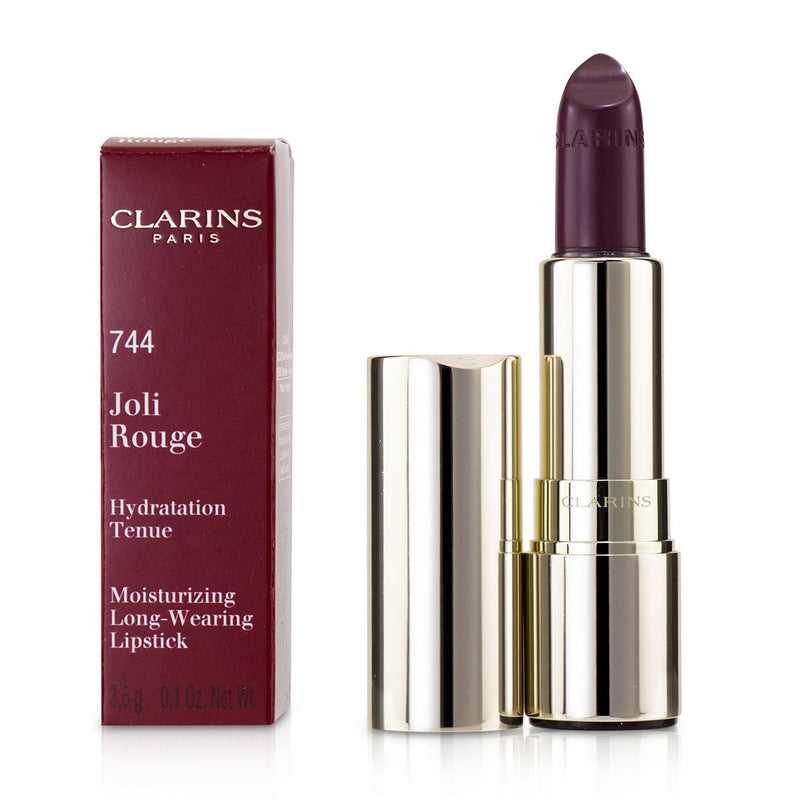 Clarins Joli Rouge (Long Wearing Moisturizing Lipstick) - # 744 Soft Plum 