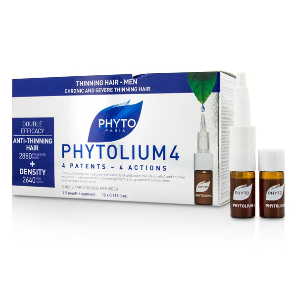 Phyto PhytoLium 4 Chronic and Severe Anti-Thinning Hair Concentrate (For Thinning Hair - Men)  12x3.5ml/0.118o