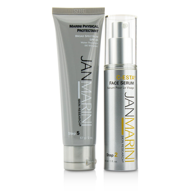 Jan Marini Rejuvenate & Protect Set: Marini Physical Protection 57g + C-Esta Serum 30ml  2pcs