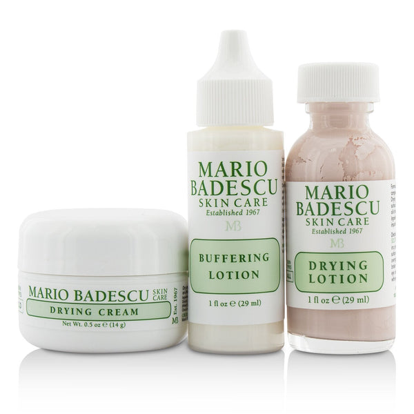 Mario Badescu Acne Repair Kit: Drying Lotion 29ml + Drying Cream 14g + Buffering Lotion 29ml  3pcs