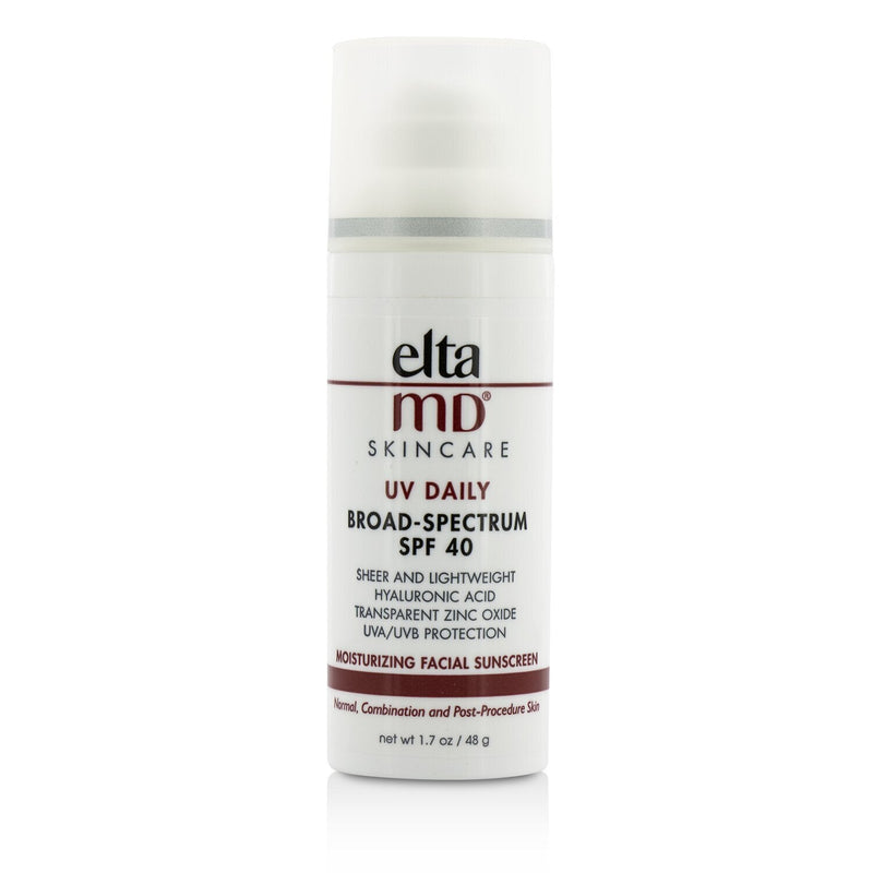 EltaMD UV Daily Moisturizing Facial Sunscreen SPF 40 - For Normal, Combination & Post-Procedure Skin  48g/1.7oz