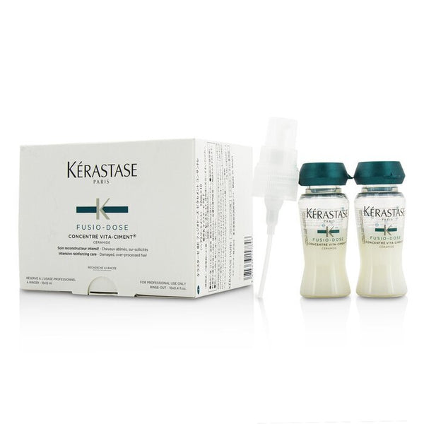 Kerastase Fusio-Dose Concentre Vita-Ciment Ceramide Intensive Reinforcing Care (Damaged, Over-Processed Hair) 10x12ml/0.4oz