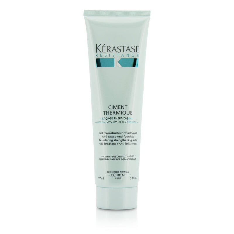 Kerastase Resistance Ciment Thermique Resurfacing Strengthening Milk Blow-Dry Care (For Damaged Hair) 