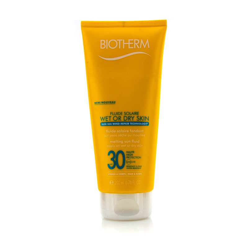 Biotherm Fluide Solaire Wet Or Dry Skin Melting Sun Fluid SPF 30 For Face & Body - Water Resistant 