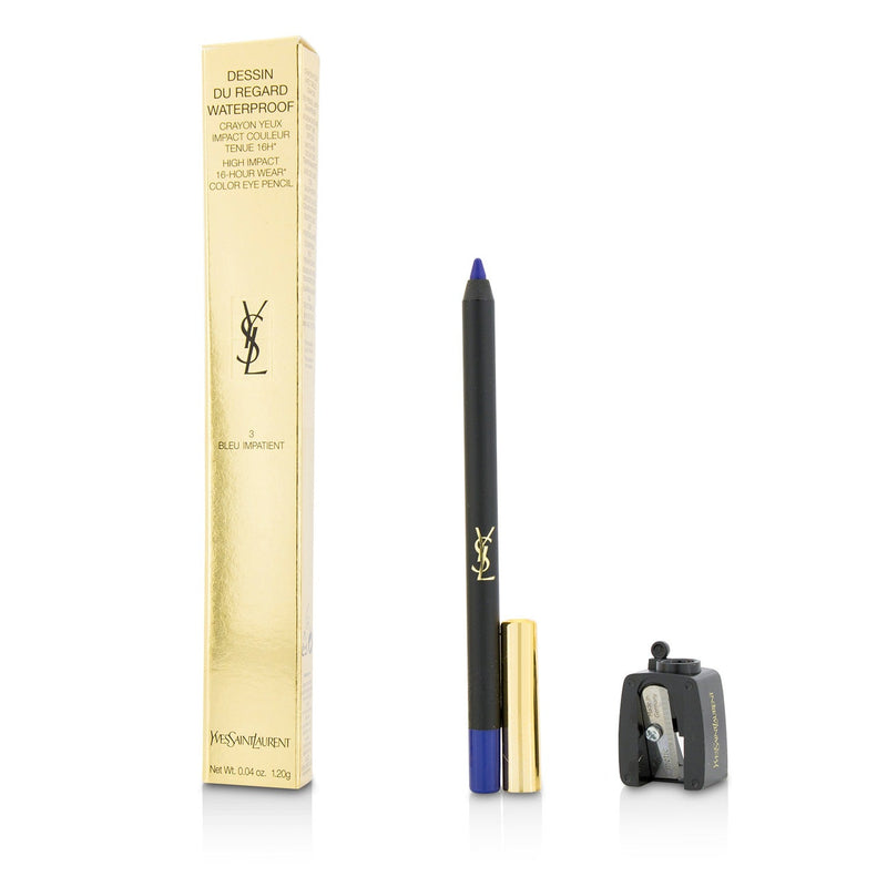 Yves Saint Laurent Dessin Du Regard Waterproof High Impact Color Eye Pencil - # 3 Bleu Impatient 