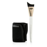 BareMinerals Mask Essentials - Smoothing Brush And Removal Cloth  2pcs