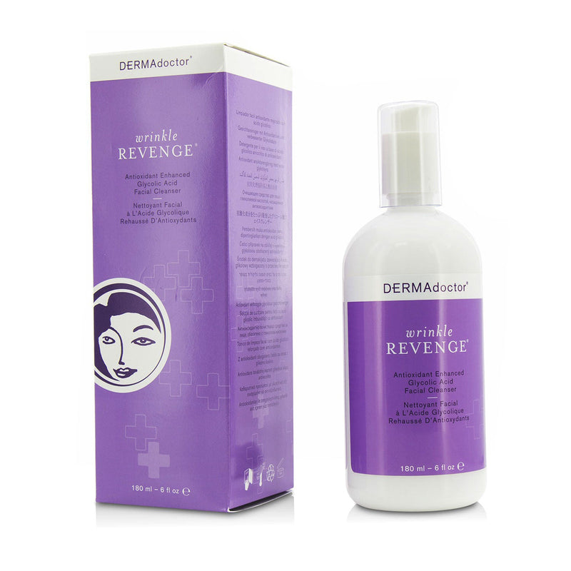 DERMAdoctor Wrinkle Revenge Antioxidant Enhanced Glycolic Acid Facial Cleanser 