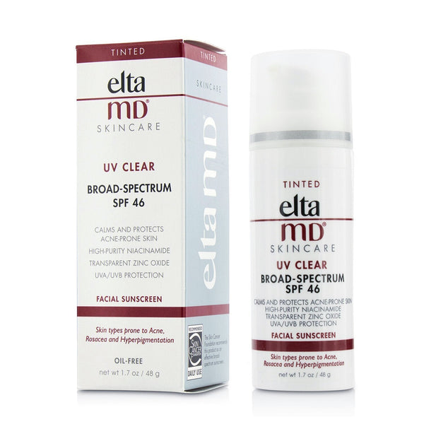 EltaMD UV Clear Facial Sunscreen SPF 46 - For Skin Types Prone To Acne, Rosacea & Hyperpigmentation - Tinted 