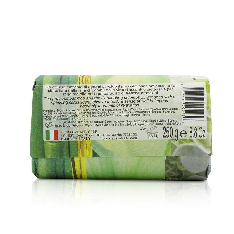 Nesti Dante Philosophia Natural Soap - Breeze - Citrus Peel, Red Basil & Lime With Chlorophyll & Bamboo 