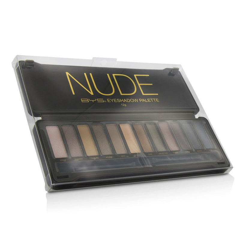BYS Eyeshadow Palette (12x Eyeshadow, 2x Applicator) - Nude 
