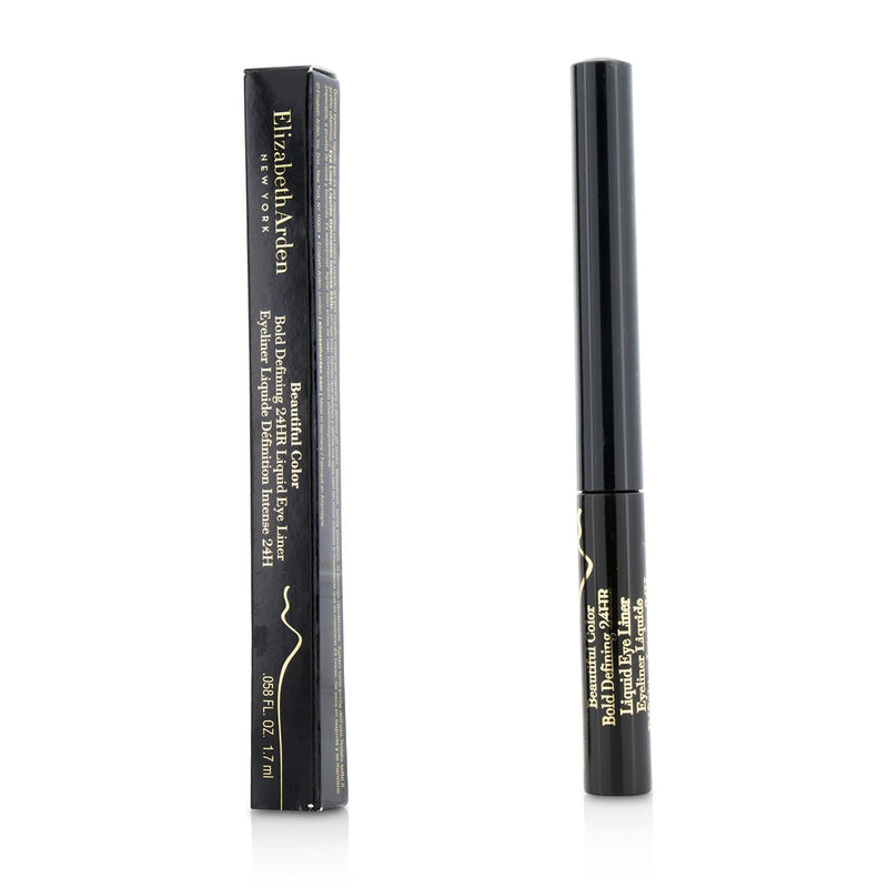 Elizabeth Arden Beautiful Color Bold Defining 24HR Liquid Eye Liner - 01 Dark Valentine  1.7ml/0.058oz