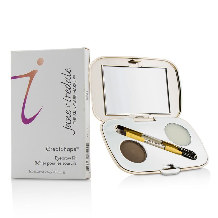 Jane Iredale GreatShape Eyebrow Kit (1x Brow Powder, 1x Brow Wax, 1x Applicator) - Brunette 2.5g/0.85oz