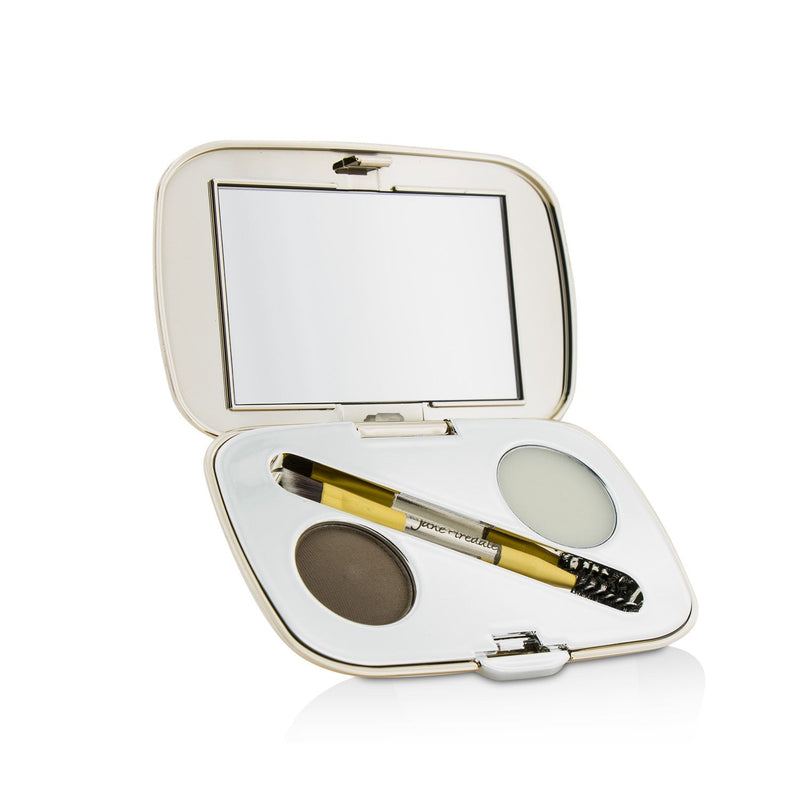 Jane Iredale GreatShape Eyebrow Kit (1x Brow Powder, 1x Brow Wax, 1x Applicator) - Brunette 