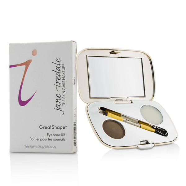 Jane Iredale GreatShape Eyebrow Kit (1x Brow Powder, 1x Brow Wax, 1x Applicator) - Brunette 