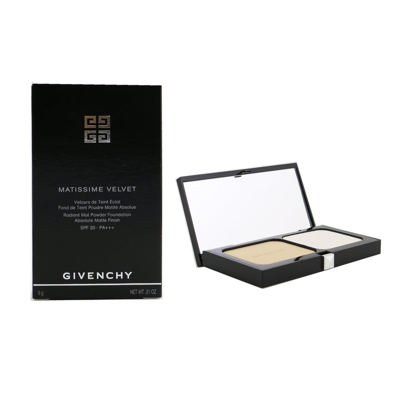 Givenchy Matissime Velvet Radiant Mat Powder Foundation SPF 20 - #03 Mat Pearl  9g/0.31oz