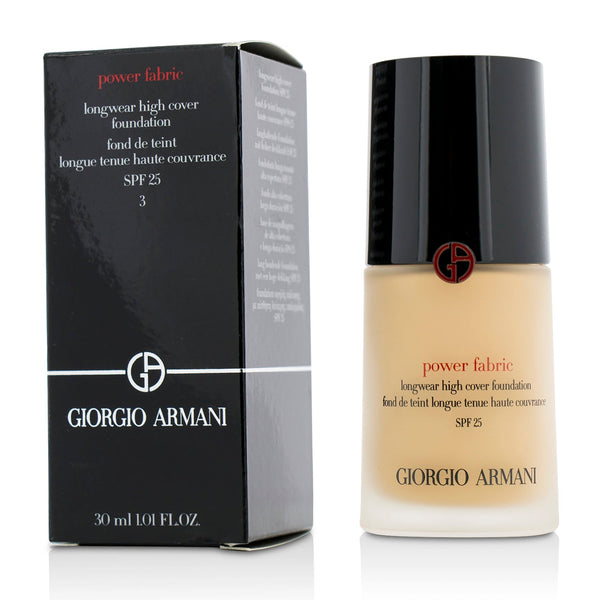 Giorgio Armani Power Fabric Longwear High Cover Foundation SPF 25 - # 3 (Fair, Rosy)  30ml/1oz