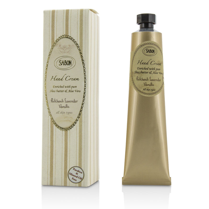 Sabon Hand Cream - Patchouli Lavender Vanilla (Tube) 