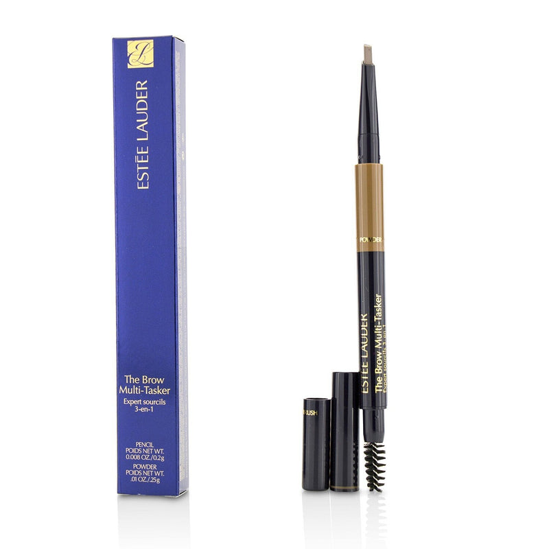 Estee Lauder The Brow MultiTasker 3 in 1 (Brow Pencil, Powder and Brush) - # 02 Light Brunette  0.45g/0.018oz