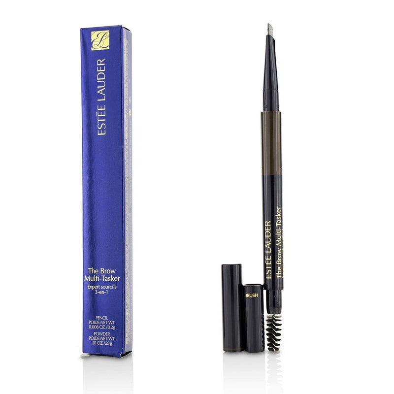 Estee Lauder The Brow MultiTasker 3 in 1 (Brow Pencil, Powder and Brush) - # 04 Dark Brunette  0.45g/0.018oz