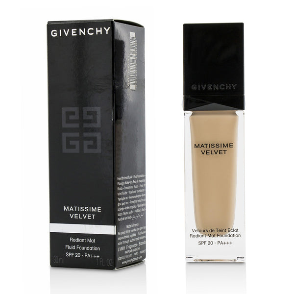 Givenchy Matissime Velvet Radiant Mat Fluid Foundation SPF 20 - #02 Mat Shell  30ml/1oz