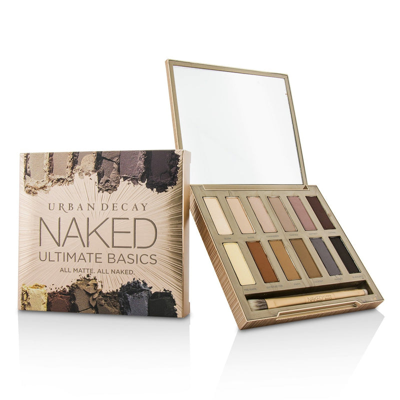 Urban Decay Naked Ultimate Basics Eyeshadow Palette: 12x Eyeshadow, 1x Doubled Ended Blending and Smudger Brush 