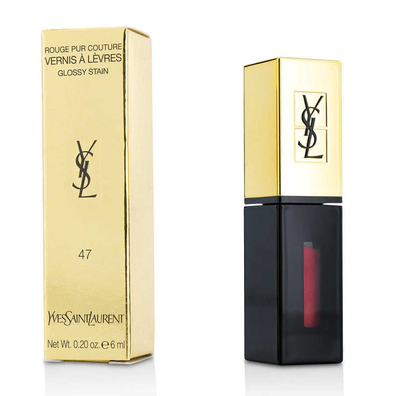 Yves Saint Laurent Rouge Pur Couture Vernis a Levres Glossy Stain - # 47 Carmin Tag 