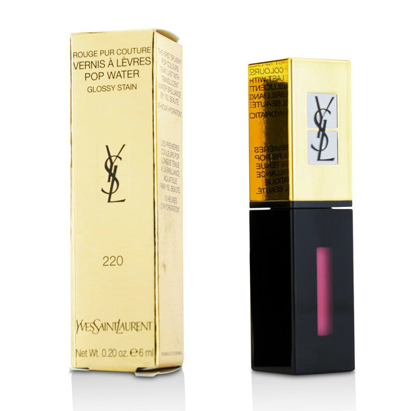 Yves Saint Laurent Rouge Pur Couture Vernis A Levres Pop Water Glossy Stain - #220 Nude Steam 