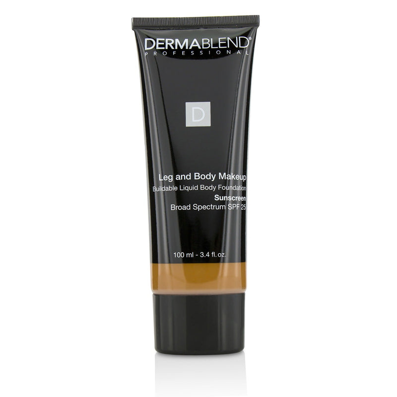 Dermablend Leg and Body Make Up Buildable Liquid Body Foundation Sunscreen Broad Spectrum SPF 25 - #Deep Golden 70W  100ml/3.4oz