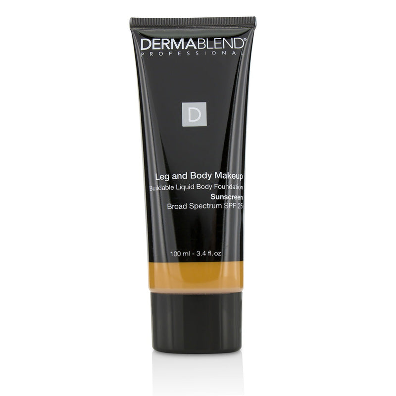 Dermablend Leg and Body Make Up Buildable Liquid Body Foundation Sunscreen Broad Spectrum SPF 25 - #Tan Golden 65N 