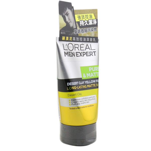 L'Oreal Men Expert Pure & Matte Desert Clay Yellow Foam 