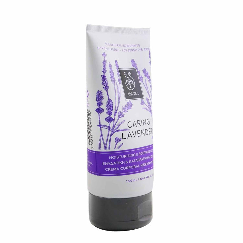 Apivita Caring Lavender Moisturizing & Soothing Body Cream - For Sensitive Skin 