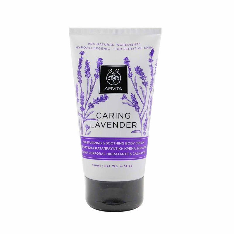 Apivita Caring Lavender Moisturizing & Soothing Body Cream - For Sensitive Skin 